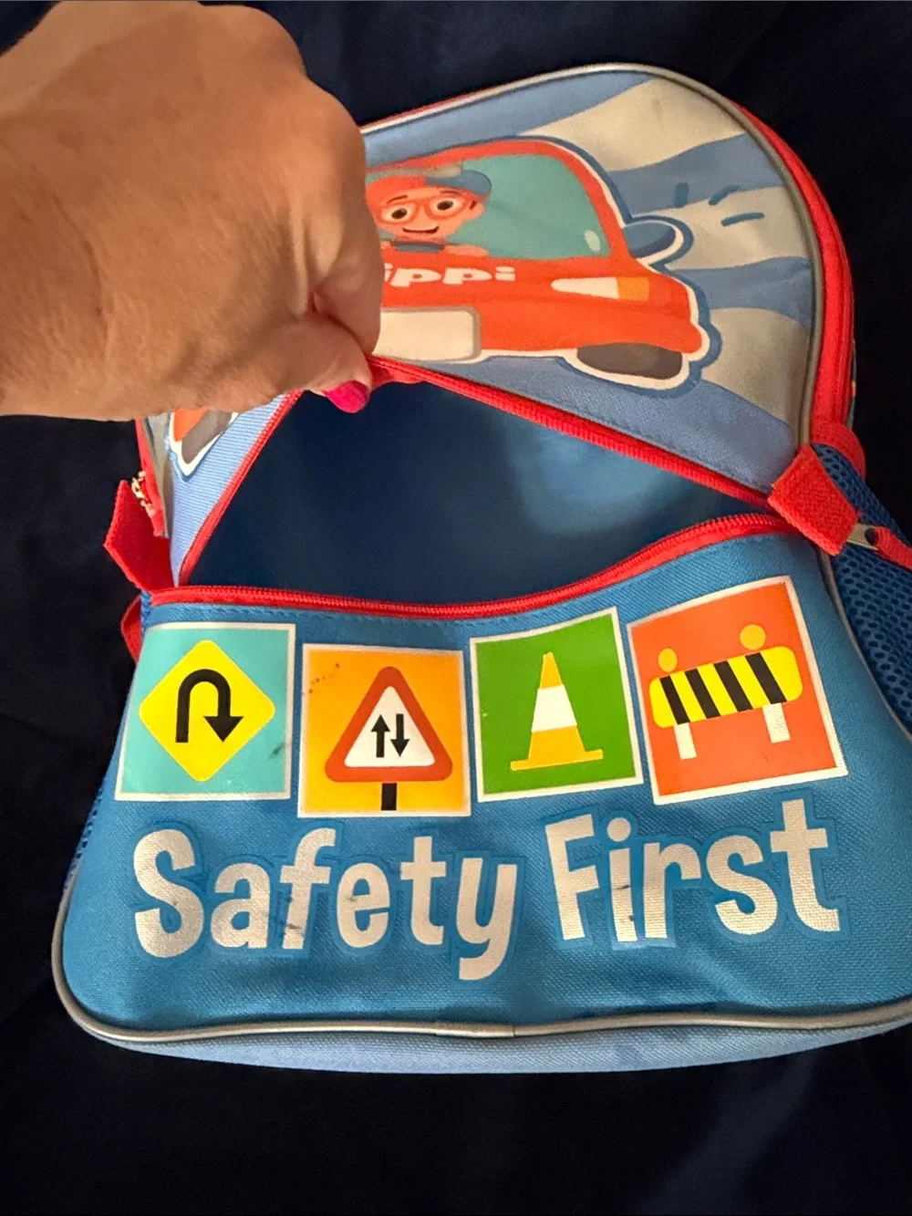 Safety First Kids Backpack - Blue & Orange